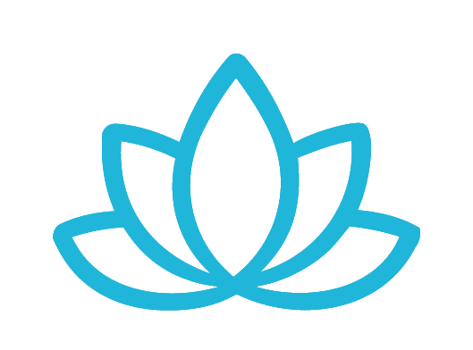 Lotusblume hellblau als Zeichen für Wellness im Römerbad in Rottenburg