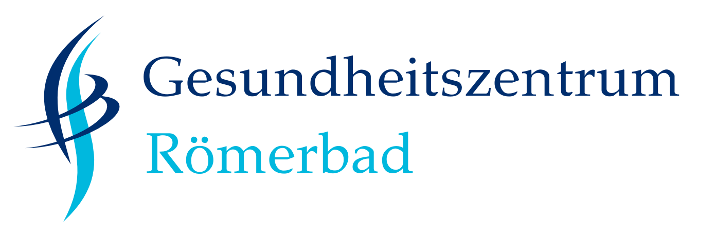 Logo Gesundheitszentrum Römerbad in blau Türkies